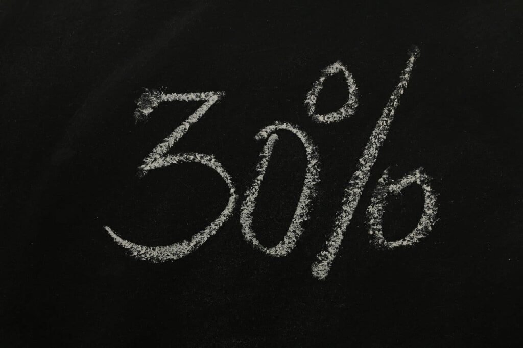 Quanto é 30% de 1000