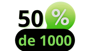 Quanto é 50% de 1000