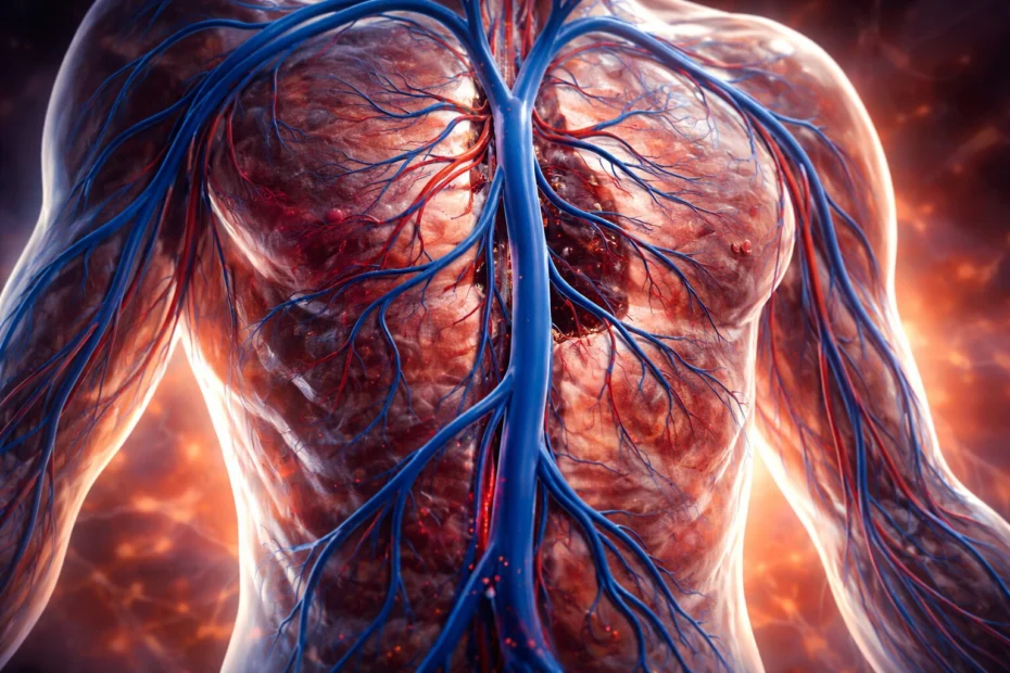 Quantos quilômetros de vasos sanguíneos tem o corpo humano aproximadamente